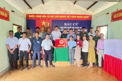 TRƯỜNG MẦM NON BA KHÂM TÍCH CỰC THAM GIA PHỤC VỤ CÔNG TÁC BẦU CỬ